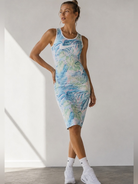 Nike Dresses & Skirts - Nike Tropical Print Performance Athletic Dress